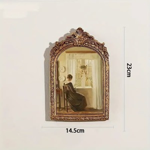 Tùy Chỉnh Nhựa Khung Ảnh Retro Vàng Châu Âu Và Mỹ Treo Tường Khung Gương Bảng Trang Trí - Product Image 2