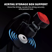 Feu arrière intelligent pour vélo Ama Zon, LED avec détection automatique de freinage, positionnement Air&Tag, pour VTT et vélo de route, lumière d'avertissement nocturne, batterie incluse