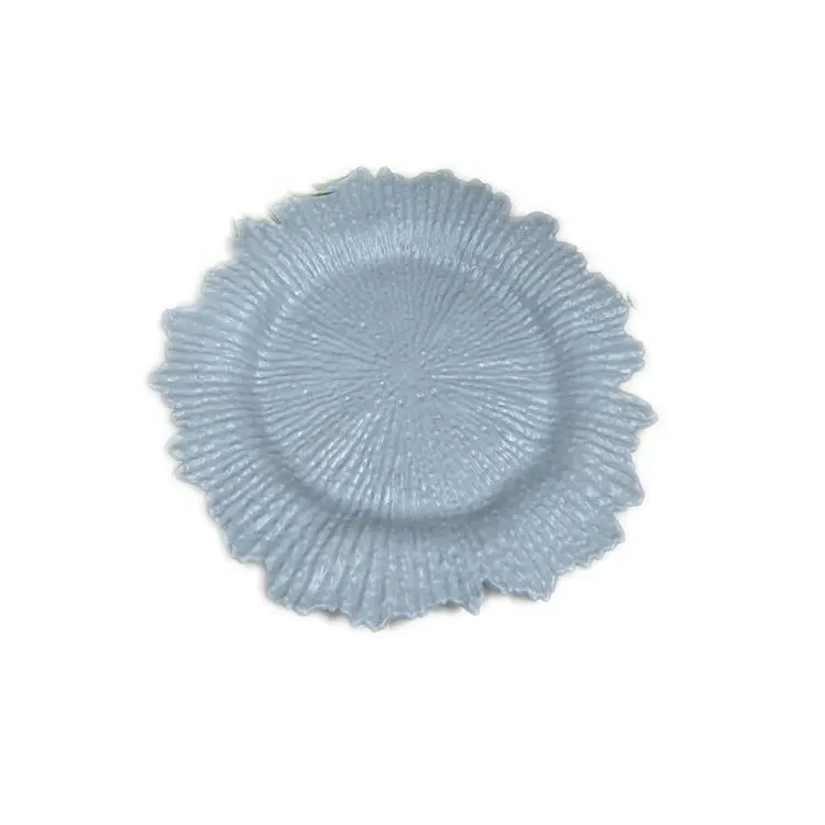Reef charger plates plastic snowflake charger plates wedding floral charger plates decor for Christmas dinner wedding party