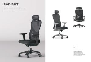 เก้าอี้สำนักงานหลังสูงพับขึ้นที่เท้าแขนตามหลักสรีรศาสตร์หมุนได้เก้าอี้คอมพิวเตอร์สำหรับผู้บริหารเก้าอี้ตาข่ายสำหรับทำงานในสำนักงาน - Product Image 6