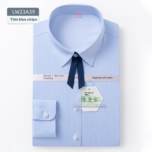 <span class=keywords><strong>Camicia</strong></span> <span class=keywords><strong>classica</strong></span> da <span class=keywords><strong>donna</strong></span> con bottoni bianchi da lavoro in tinta unita da lavoro formale camicie da <span class=keywords><strong>donna</strong></span> a maniche lunghe - Product Image 4