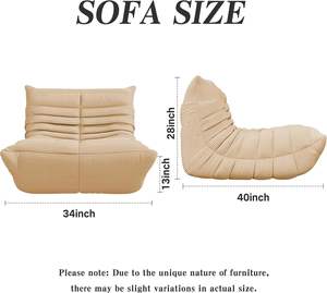 Sessel aus Memory-Schaum für Wohn- und Schlafzimmer mit ergonomischem Design, Kamin-Sitzsack, Bodensofa für Erwachsene und Kinder - Product Image 2