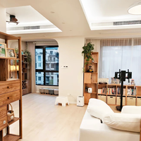 Style bois naturel, production en usine, adapté aux salons, chambres, cuisines et plus encore