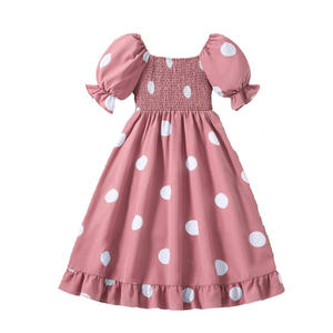 Vestido <span class=keywords><strong>de</strong></span> Princesa <span class=keywords><strong>de</strong></span> Verano <span class=keywords><strong>para</strong></span> Niñas <span class=keywords><strong>Adolescentes</strong></span> y Niñas Grandes <span class=keywords><strong>de</strong></span> 3, 6 y 7 Años con Mangas Cortas, Estampados <span class=keywords><strong>de</strong></span> Lunares y Diseño hasta la Rodilla - Product Image 5