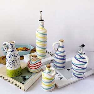 Flacon à <span class=keywords><strong>huile</strong></span> en céramique Vente en gros Bouteille de cruet en liège Bouteille <span class=keywords><strong>d</strong></span>'<span class=keywords><strong>huile</strong></span> <span class=keywords><strong>d</strong></span>'<span class=keywords><strong>olive</strong></span> colorée en céramique Bouteille <span class=keywords><strong>d</strong></span>'<span class=keywords><strong>huile</strong></span> en porcelaine de cuisine avec liège - Product Image 2