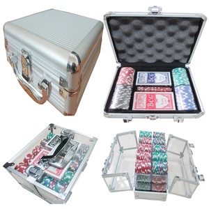 Ensemble de Poker de meilleure qualité, étui à jetons en aluminium avec <span class=keywords><strong>2022</strong></span> jetons et carte à jouer, nouveau Design 300 - Product Image 2