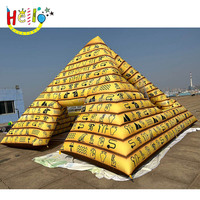 Modèle gonflable de pyramide égyptienne pour la décoration publicitaire des musées