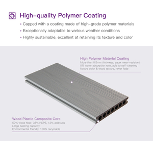 Chống trượt ngoài trời sàn gỗ vật liệu nhựa gỗ decking Patio gạch đá <span class=keywords><strong>Composite</strong></span> Board - Product Image 5