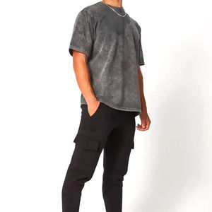 Camisetas Personalizadas 100% Algodón con Lavado Ácido para Hombre, Estilo Urbano Hip Hop, Vintage, de Secado Rápido, Transpirables - Product Image 6