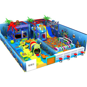 Crea un Parque Infantil Interior con Temática Oceánica y Equipamiento Suave para Niños, con una Zona Interactiva de Bob Esponja - Product Image 1