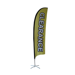 Double sided bandiere piuma Commercio All'ingrosso stampati personalizzati pubblicità piuma <span class=keywords><strong>bandiera</strong></span> del teardrop segno - Product Image 2