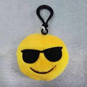 Factory Wholesale Plush Emotion Keychain Mini Cute Emojis Keyring 6cm Cotton Pillows Kids Party Supplies Favor Emotion <b>Key</b> <b>Chain</b> - Product Image 6