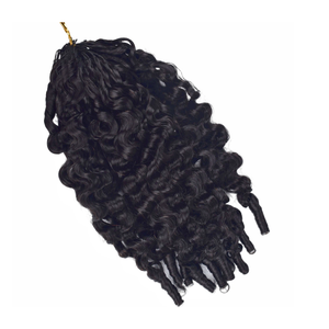 Capelli Umani Ricci Birmani Naturali 1B #   Extension per capelli umani morbidi con micro-anelli invisibili, stile riccio birmano, per unghie a crochet - Product Image 2