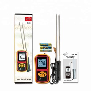 เครื่องวัดความชื้นเมล็ดพืชแบบดิจิตอลพกพา GM640 พร้อมหัววัดและหน้าจอ LCD - Product Image 5