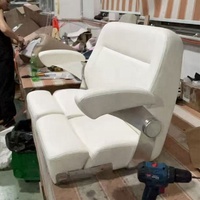 Sièges de bateau de banc pliable de chaise double confortable de luxe de couleur personnalisée marine