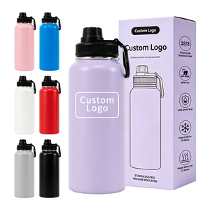 Custom Logo <b>Insulated</b> Water Bottle 304 Stainless Steel American Space Pot Portable Outdoor Gym Water <b>Flask</b> - Product Image 1