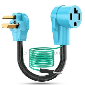 CircleCord Dryer Adapter 4 Prong To 3 Prong Dryer Convert Cord NEMA 30 Amp 10-30P Plug To 14-30R Receptacle