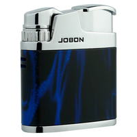 Briquet à flamme rouge personnalisé avec logo, rechargeable au gaz butane, en alliage de zinc, portable, cadeau d'affaires, briquet à cigares