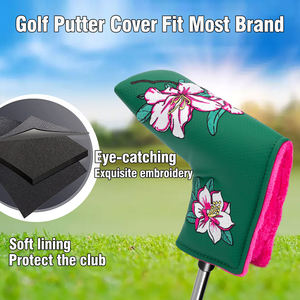 High Quality Golf Blade <b>Putter</b> <b>Head</b> <b>Cover</b> Magnetic Golf Club Headcovers Embroidery Custom Golf Headcover OEM - Product Image 4