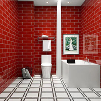 Art Moderne Glace Craquelée Glacé Brillant 60*200mm Salle De Bains Carreaux Muraux Cuisine
