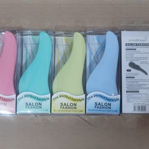 Peine de masaje con textura de mármol, para aliviar el cuero cabelludo, peine pequeño de viaje con dientes suaves, peine portátil para alisar el cabello - Product Image 4