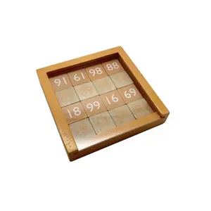 Puzzle con numeri reversibili in legno giocattoli matematici educativi per bambini montessori