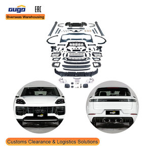 GUGO pour <span class=keywords><strong>Porsche</strong></span> <span class=keywords><strong>Cayenne</strong></span> 9Y0.2 Kit carrosserie pare-chocs avant et arrière, mise à niveau au style Turbo GT - Product Image 1