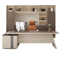 Ensemble complet de bureau de direction, bureaux et chaises de direction, design simple, moderne et élégant, bois, mobilier haut de gamme