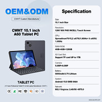 Tablet PC Android 10 inci OEM, 16/18GB RAM, 128GB, 5G Wifi, Octa Core, dengan Pena dan Keyboard, untuk Pendidikan