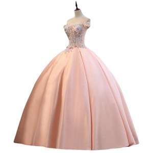 Off The Shoulder Evening Gown Empire Waist Floral Print Sequins Princess Tutu Skirt For Performance Photography - Product Image 2