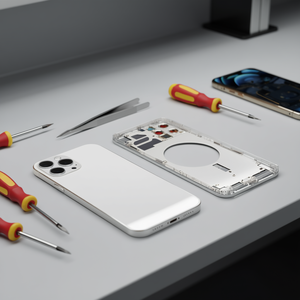 Cover Posteriore Bianca con Telaio per Apple iPhone 12 Pro Max, Parte di Ricambio - Product Image 3