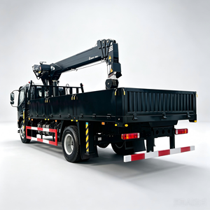 Grúa Telescópica FAW de 10T, Camión con Plataforma de Carga Hidráulica Autocargable - Product Image 1