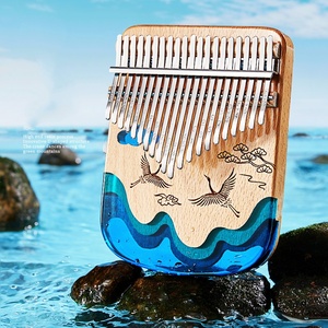 Kalimba de 21 tonos de alta calidad con diseño de ballena, piano de pulgar portátil para principiantes, instrumento musical de regalo. - Product Image 3