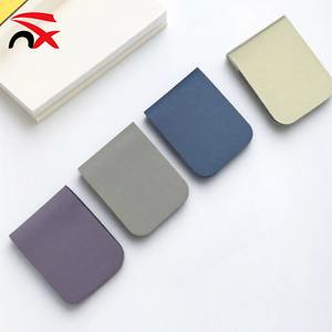 批发可爱彩色方形书签笔筒定制LOGO皮革夹书签书纸促销商务礼品 - Product Image 6