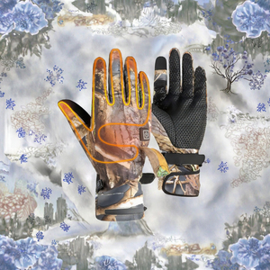 Camouflage Design Chauffé Étanche Doigt Complet Gants De Snowboard 7.4V 2600mah Batterie Équipement De Sports D'hiver Chasse-Vente En Gros - Product Image 2