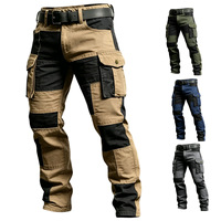 Pantalon cargo tactique léger pour homme, idéal pour le camping en plein air, résistant à l'eau, pantalon de randonnée camouflage avec plusieurs poches