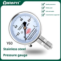 Y60 Digital Stainless Steel High Precision Pressure Gauge With4~6Mpa Range for Gas & Liquid OEM Customizable