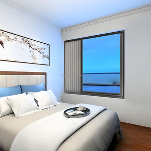 Porte coulissante verticale au design moderne Stores en nid d'abeille non tissés en maille plissée Stores de jour et de nuit en nid d'abeille pour balcon et jardin - Product Image 3