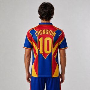 <span class=keywords><strong>Camiseta</strong></span> de Fútbol Personalizada con Bloques de Color Modernistas para Ligas Universitarias - Product Image 2