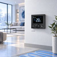 Système de contrôle intelligent pour chauffage par le sol AC608 TL33 AC9400, thermostat, actionneur électrique, boîtier de commande central AC220V