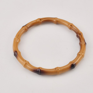 Plastic Round Bamboo Ring Handle For <b>Bags</b> Luggage <b>Accessories</b> Durable Die Casting Image Color - Product Image 2