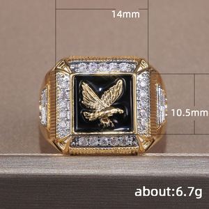 Eagle Design Ring Bold Style Finger Ring for Men - Product Image 5