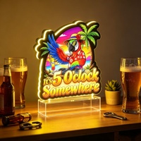 Enseigne publicitaire rétroéclairée à LED néon imprimée UV, conception personnalisée pour bistrot, bar à vin, œuvre d'art murale lumineuse – Approvisionnement direct usine