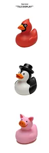 Pvc Sunglasses Baby <b>Bath</b> Little Penguin Pig Owl Animal Duck Plastic Water Play Toy for Children - Product Image 4