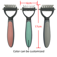Ensemble d'outils de toilettage pour animaux de compagnie en gros, multicolores, neufs, de luxe, écologiques, en plastique et acier inoxydable, comprenant des ciseaux, une brosse et un peigne à poils