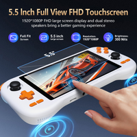 Nouvelle console de jeu vidéo portable au design populaire K56, écran tactile Full View FHD de 5,5 pouces, connexion Wifi 5G, batterie de 5000 mAh