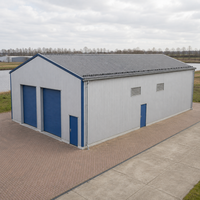 Poutre galvanisée EN S355JR en acier à simple paroi pour atelier, entrepôt, stockage, bâtiment métallique préfabriqué
