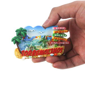 Aimant de réfrigérateur en résine personnalisé, souvenir de la <span class=keywords><strong>ville</strong></span> de Benalmadena, aimants de réfrigérateur promotionnels, souvenir touristique d'Alicante - Product Image 5