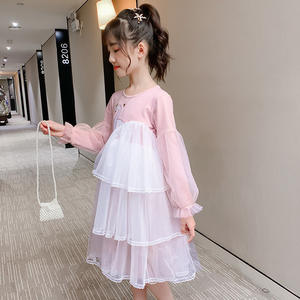 Vestido de Princesa de Tul con Capas de Encaje para Bebé Niña, Venta al Por Mayor en Línea, Otoño, Chifón, ODM, de Proveedor Chino - Product Image 5
