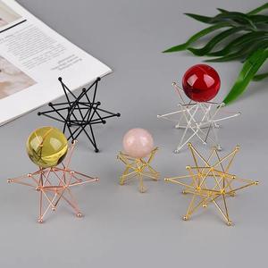 Vente en gros Présentoir en métal pour boules de pierre Base de cristaux de guérison Sphère Stand for <span class=keywords><strong>Dec</strong></span> - Product Image 6